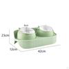 Cat Food And Water Elevators, Non-Slip Leaning Pet Dishes, Feeder Bowl