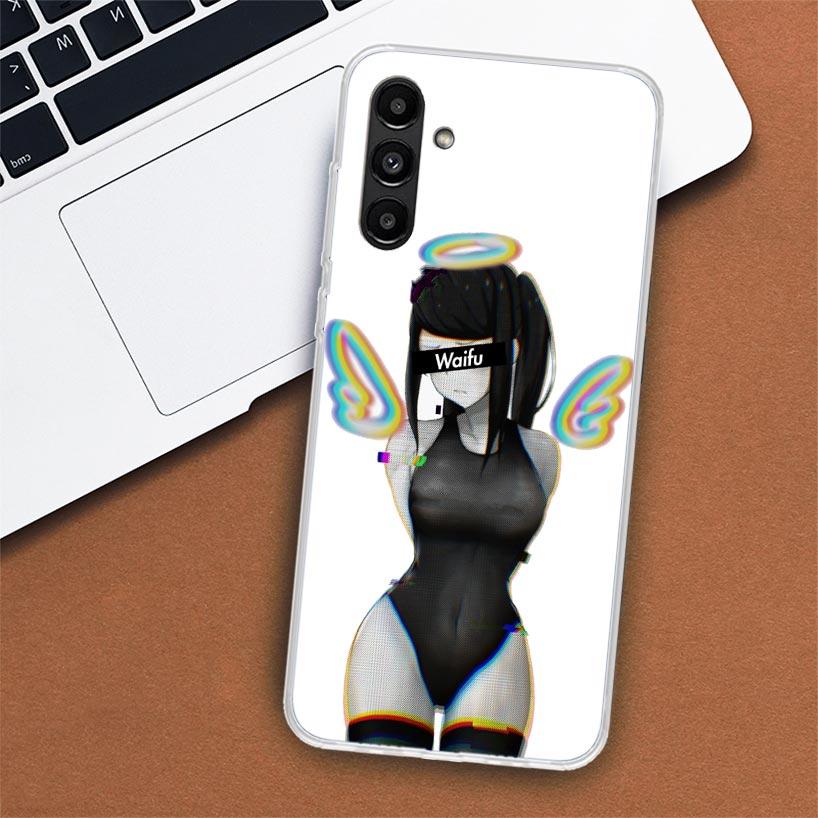 Pouzdro na telefon Sugoi Senpai Anime Waifu Sexy Girl pro Samsung Galaxy A55 A54 A53 A52 A15 A14 A13 A12 A35 A34 A33 A32 A25 A24 A23 A22