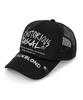 BLACKBLOND Bibbidi Rescul Trucker Mesh Cap Dark Version (Black)