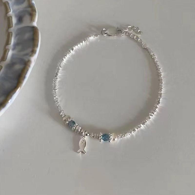 Pulseira Exquisita de Contas de Peixe Pequeno para Gato, Simples, Personalidade, Corrente de Pulso Feminina, Joia de Festa, Presente