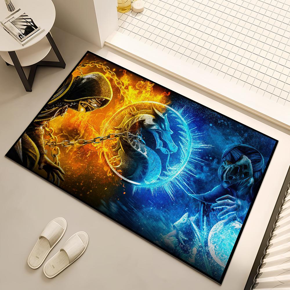 Game M-Mortal K-Kombat Small Carpet Bedside Kitchen Bath Living Home House Bedroom Floor Mat Doormat Large Carpet Rug Decoration