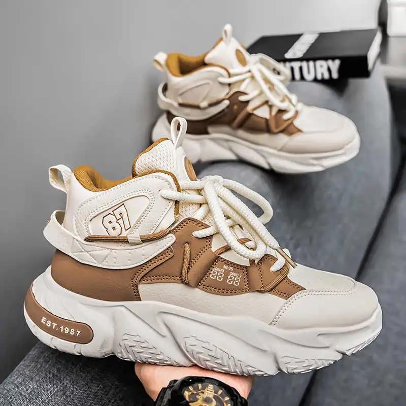 Fashion Rubber Sole Big Sole Green Boot Casual Autumn Men's Sneakers Skate Shoes Mens Sports Pas Cher Life Top Sale Athlete