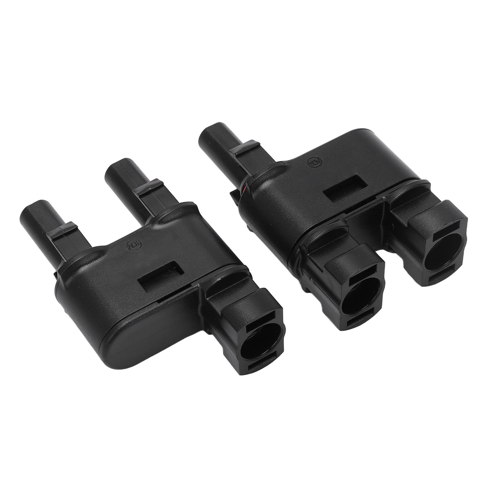 

2 шт. Солнечный фотоэлектрический разъем 2 к 1 Обжимной фотоэлектрический разъем для кабеля постоянного тока Параллельное соединение шины