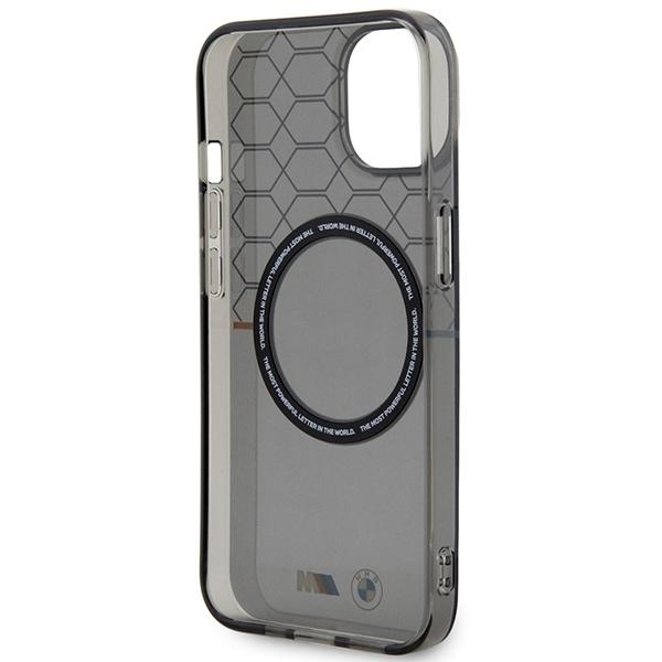 BMW BMHMP14SHGPK iPhone 14 / 15 / 13 6.1" gray/grey Pattern MagSafe Case