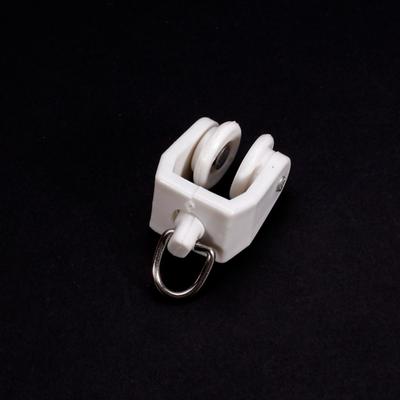 Bendable 10Pcs Curved Home Hardware Accessories Sliding Hanging Slider Curtain Wheel Drapery Hook Curtain Track