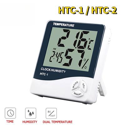 Digital Thermometer Hygrometer LCD Electronic Digital Temperature Humidity Meter Clock Alarm Home Indoor Outdoor Hygrometer