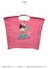 Ball Chain Authentic ICE CREAM Large Size Bag Eco Bag Tote Bag Embroidery Gift A4 301163 [Ball & Chain] & (L.PINK, L)