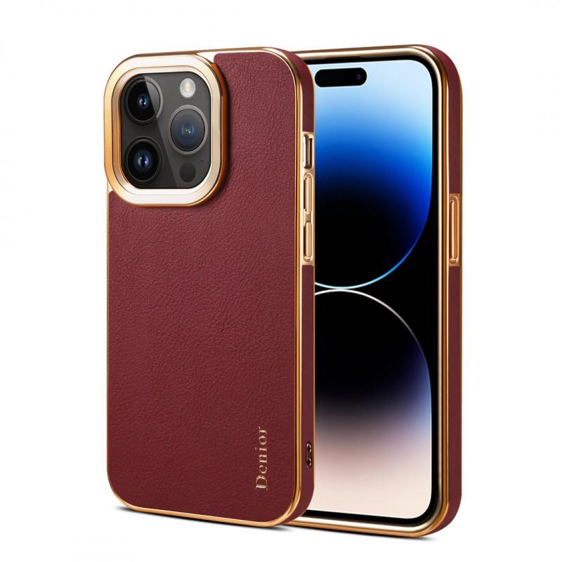 Luxury Leather Phone Case IPhone 16 15 14 13 12 Series Shockproof Full Coverage Business Cover