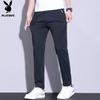 PLAYBOY Men's Loose Straight Ice Silk Casual Quick-Dry Pants