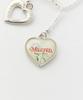 [Milkfed] Beads and Heart Charm Necklace 103252054008 WHITE ONE SIZE