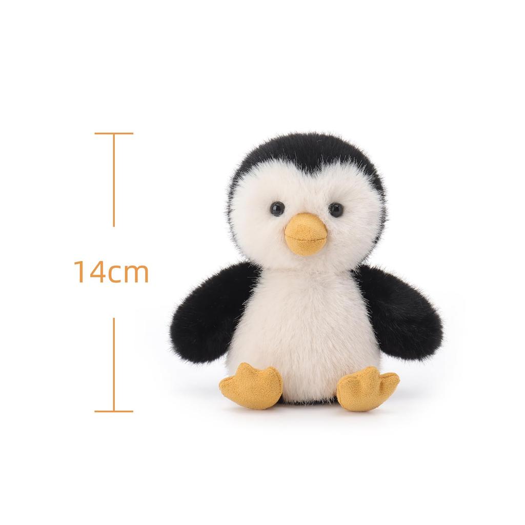 Apricot Lamb Paul Penguin Plush Toy for Kids, Soft and Cute, Fluffy Paul Penguin for Girls and Boys, 14cm