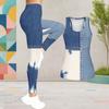 Women Plus Size Printed Scoop Neck Sleeveless Tank Top And Fitted Long Pants Two Piece Set