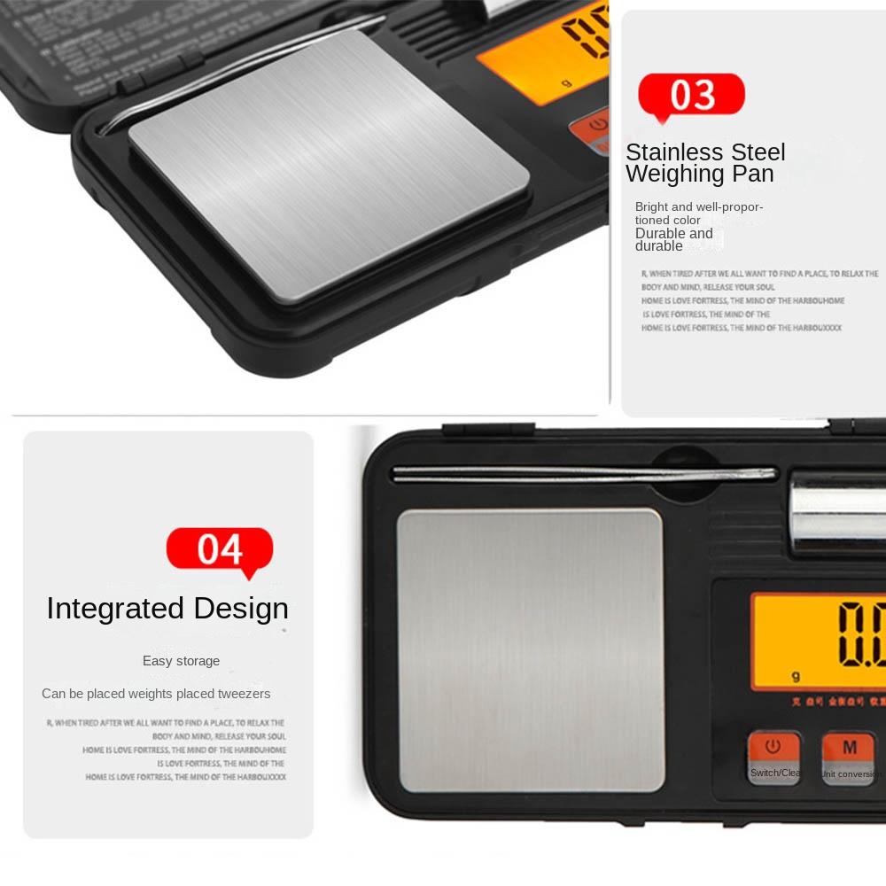 200g/0.01g Electronic Gram Scale Digital Smart Pocket Scale Portable Jewelry Scale  Weighing