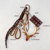 Braided Rope Bag Pendant Alkaline Water Bread Keychain Pendant Cute Bag Pendant Chocolate Pendant