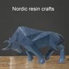 Exquisite Decoration Bulls Sculpture Made Of Resin Bull Statue Ornament Resin Bull Sculpture