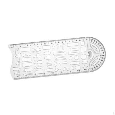 Verkehrsunfall Zeichenlineal Symbol Kompakt Professionell Handwerk Tragbar Markieren Messen