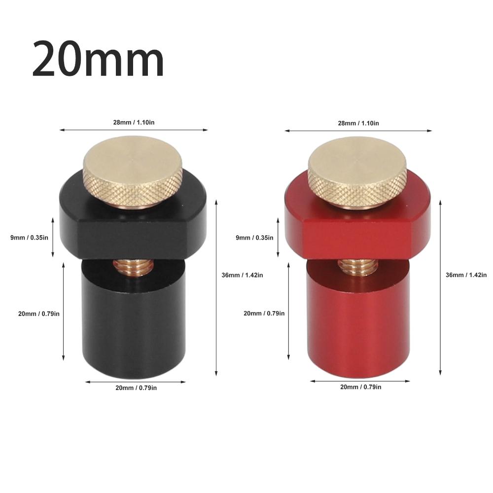 2 PCS 3/4-Inch Bench Dogs 19/20mm Workbench Accessories Non-Slip MFT Stops  for Woodworking