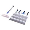 Self Leveling Cement Tool Kit Floor Paint Scraper Trowel Roller Extension Pole Set for Flooring Construction