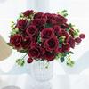 Artificial Flower Wedding Party Home Bedroom Table Decoration Bridal Bouquet Outdoor Courtyard Silk Peony Hydrangeas Arrangement