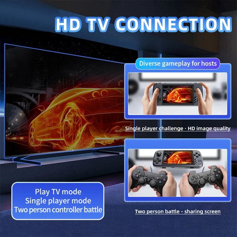 X39pro Retro Video Game Console 32GB 4.5 Inch Screen Support 2-Player Games Handheld Gamepad Children Gifts Durable A