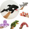 New Ocean Animal Plush Puppet Toy For Toddlers Interactive Shark And Turtle Hand Puppets Perfect Gift For Children Characters)