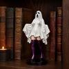 Ghost Figurine for Halloween Decoration Gothic Lady Sculpture, Resin Shrouded Woman Figurine, Mythical Spooky Statue Office Table Desktop Ornament