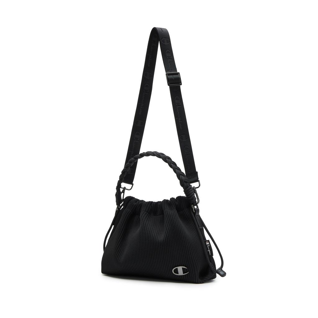 New Champion Knitted Fabric Handbag, Shoulder Bag Small Size Unisex Black/Washed Pink/Silver White U5AACPU54