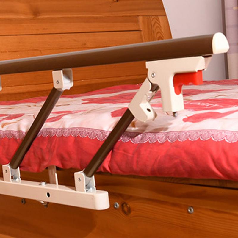 Bed Rail Guard 5 Gear Foldable Reinforced Universal Bedside Standing Rail Guard for Nursing Patient