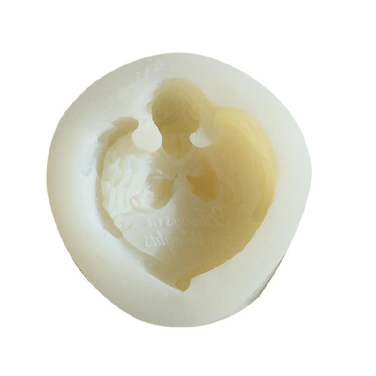Little Angel Candle Molds for Candle Making Praying Angel Candle Silicone Mould 1