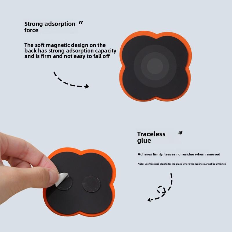 Creative Fridge Magnet Stickers, Cute Magnetic Attraction, Cartoon Magnetic Decoration, Peace and Joy, Chinese-style Stickers