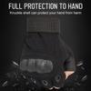 Fingerless Gloves with Hard Knuckle Anti Slip Adjustable Half Finger Sports Gloves for Fitness Climbing Hiking Cycle
