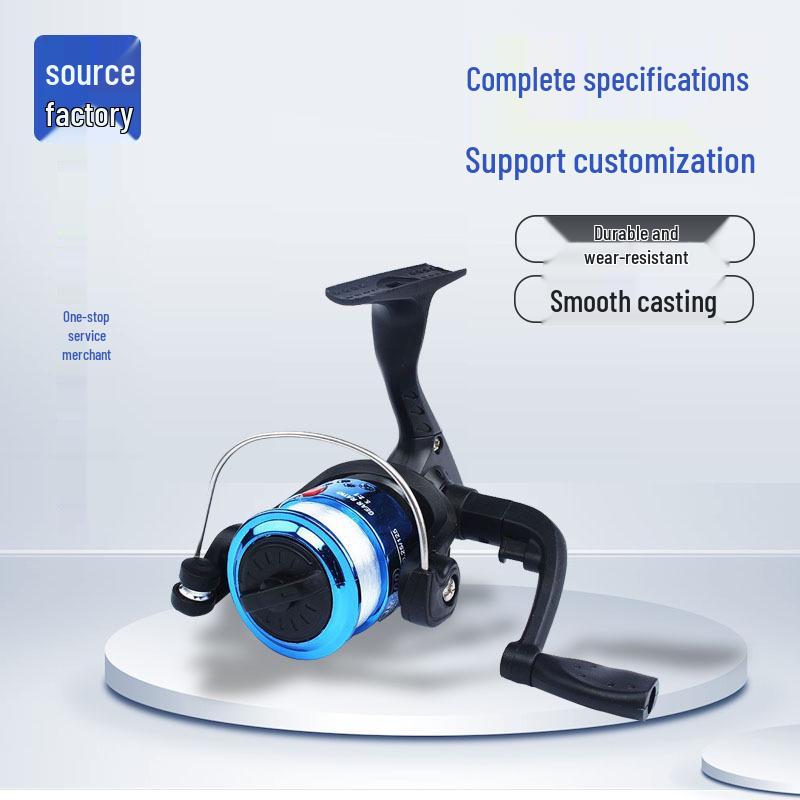 Mulinello da Spinning Modello 200 con Filo – Mulinello da Pesca Compatto per Canne da Mare e da Spinning