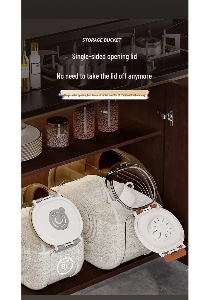 Moon Protection Airtight Rice and Flour Storage Bin