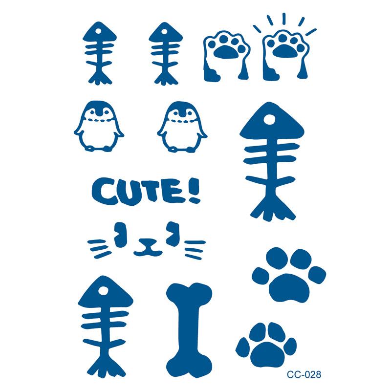 Herbal plant finger cochlear small picture juice tattoo stickers last 15 days ins wind semi-permanent