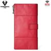 Humerpaul Women Leather Wallet Hand-held Wallet Large-capacity Multi-function First-layer Cowhide Wallet Folding Coin Purse
