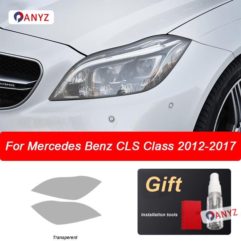 Car Headlight Protective Film Transparent Black TPU Sticker For Mercedes Benz CLS Class W218 C218 C257 CLS350 AMG Accessories