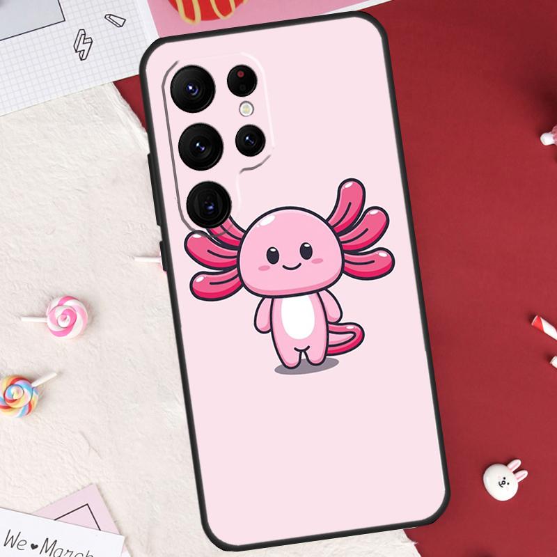 Urocze Zwierzątko Axolotl Etui Do Samsung Galaxy S25 FE S23 FE S20 S21 S22 S24 S25 S26 Ultra S10 S25 Plus Pokrowiec Obudowa
