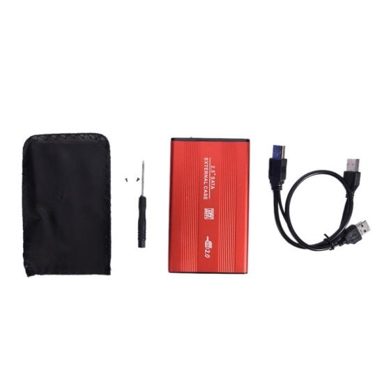 Boîtier externe USB 2.0 2,5 pouces SATA SSD HDD Boîte de protection pour disque dur mobile