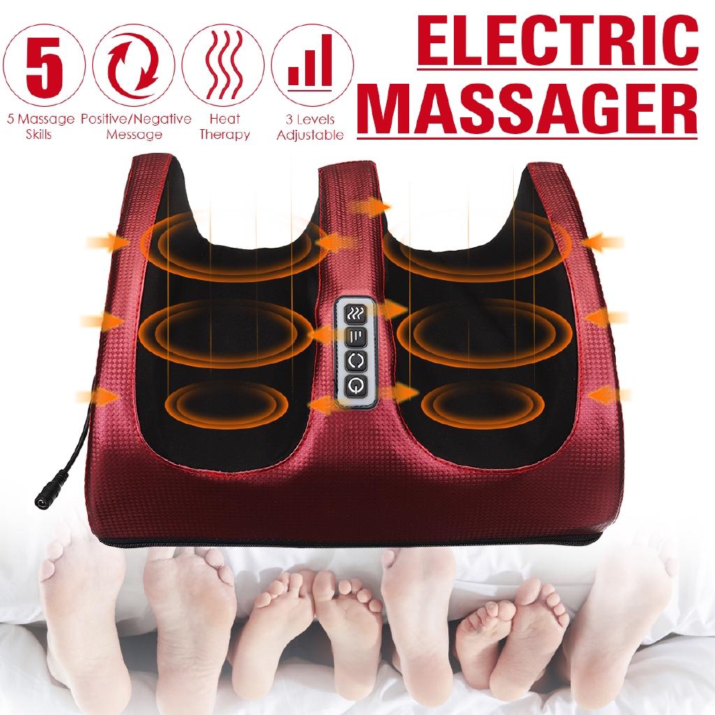 6-in-1 Electric Foot Massager Calf Leg Air Compression Massage Machine Foot Care Machine Heating Therapy EU/US/UK