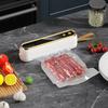 Portable Vacuum Sealer Machine, USB Food Bag Sealer with Cutter & Magnetic Bottom, Quick Seal Machine for Sous Vide Snacks