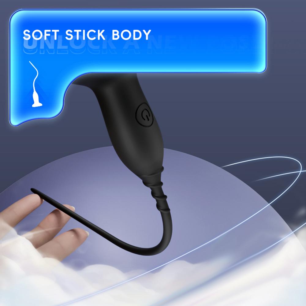 Soft Silicone Horse Eye Stick with Strong Suction Cup Urethral Dilation Stimulator Prostate Massage Men Masturbation Sex Toys