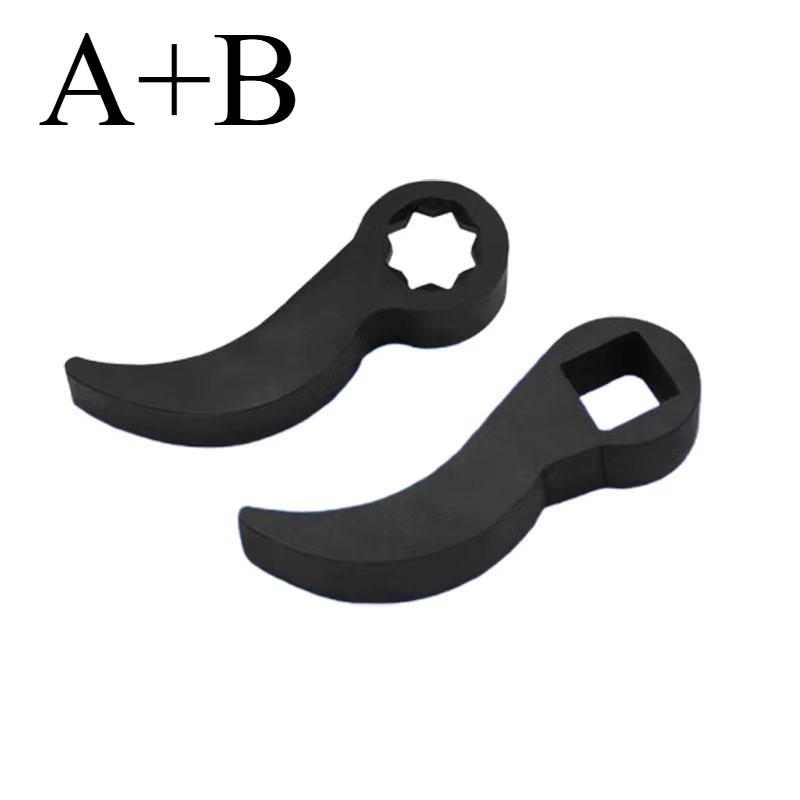 Angle Type Half Axle Disassembly Tool,Drive Pry bar Adapter used for Open-end Wrenches,Disassembling Axles Repair Tool