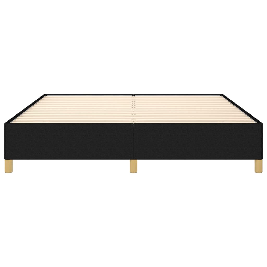Box Spring Bed Frame Black 160 x 200 cm Fabric