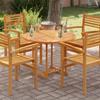 vidaXL Solid Wood Teak Round Tabletop 2.5 Cm 90 Cm