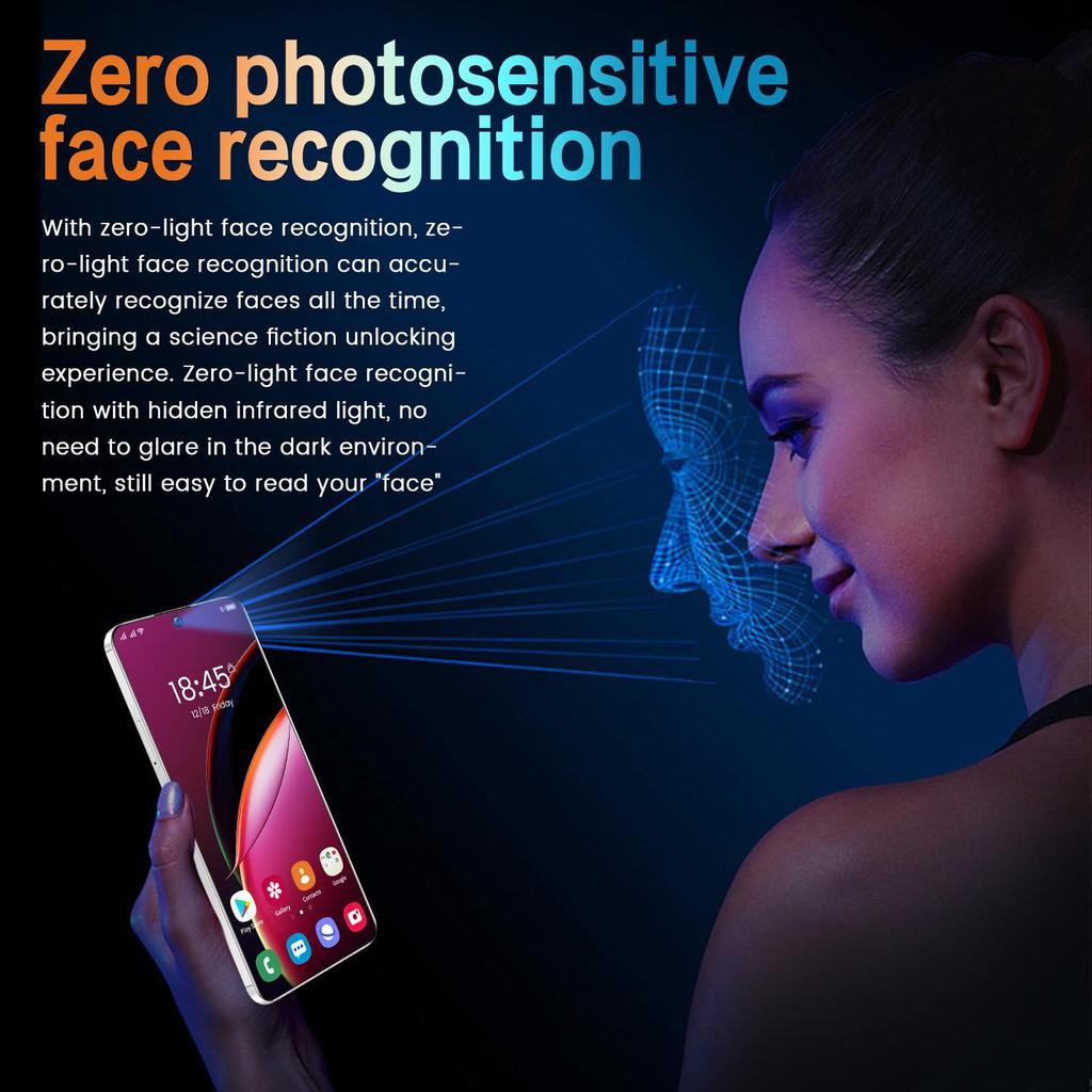 S25 Ultra+ 16+512GB Android Smartphone, 7.3-inch Large Screen