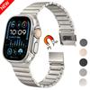Titanium Metal Strap for Apple Watch Ultra 3 2 49mm 46mm 45mm 44mm Magnetic Buckle Wristband iWatch 11 10 9 8 7 6 5 4 SE 3 Band