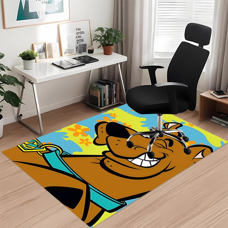 Scooby-Doo Printed Carpetrugfor Office Chair Living Room Bedroom Kitchen Room Decor Gifts
