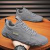 Men's shoes summer breathable 2025 new versatile mesh sports casual running heightening black dad ins trendy shoes