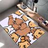 Cartoon Animal Pattern Carpet with Cute Bears and Rabbits Design Suitable for Use As an Anti-slip for Living Room Bedroom Sofas