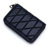 High-end Exquisite Sheepskin Small Card Bag Women's Fashionable Embroidered Zipper Organ ID Multi-card Change Purse